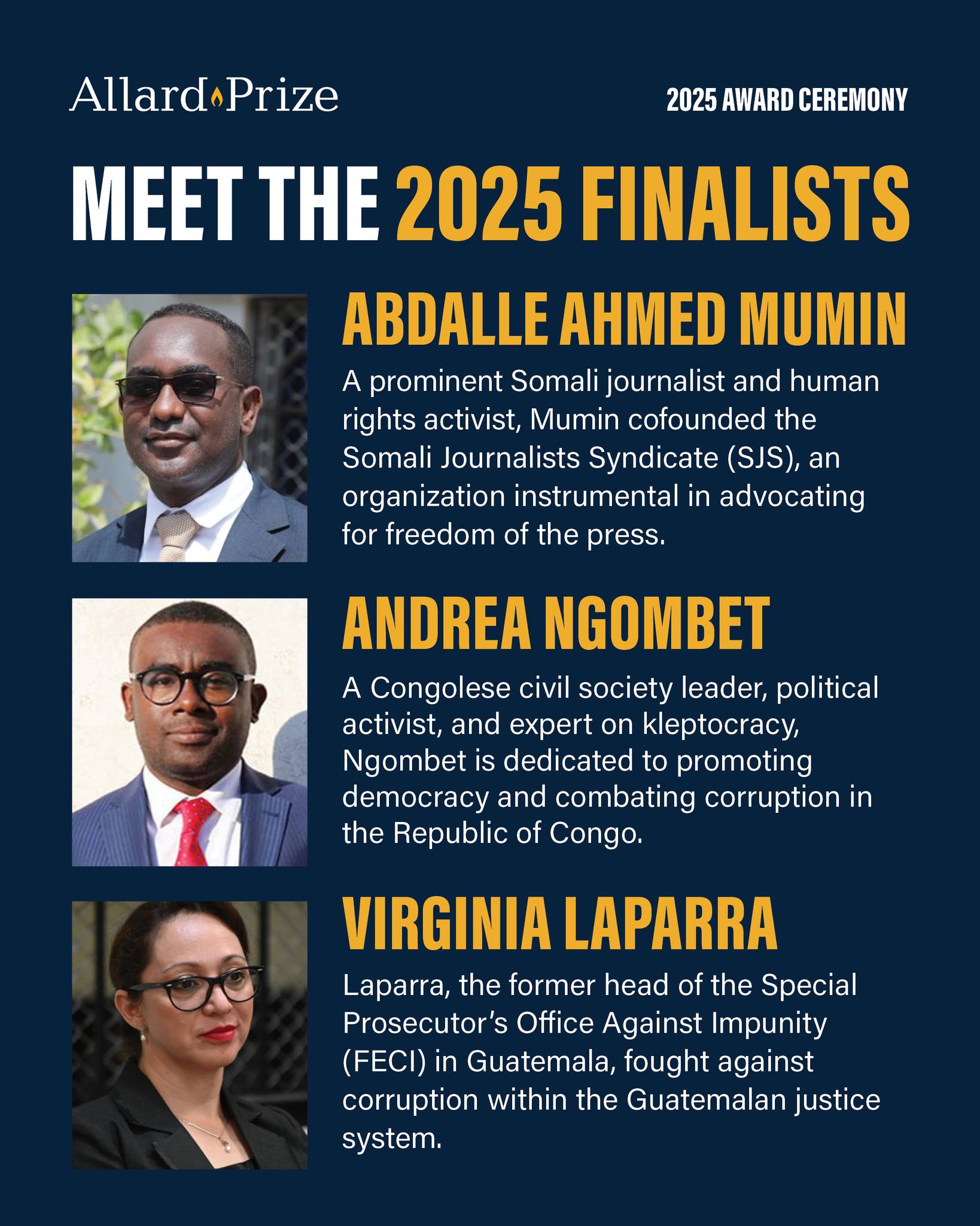 Le fondateur du Collectif Sassoufit, Andréa Ngombet, finaliste du Prix Allard 2025 pour l&rsquo;intégrité internationale