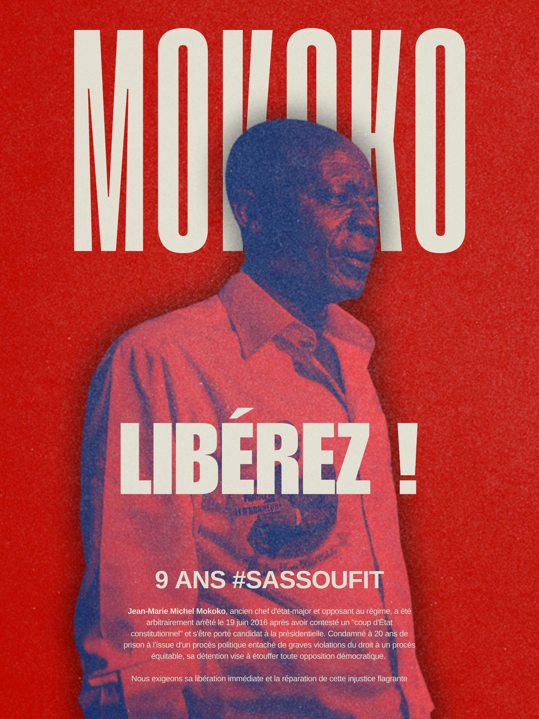 Congo-Brazzaville: 9 Years of Arbitrary Detention of Jean-Marie Mokoko